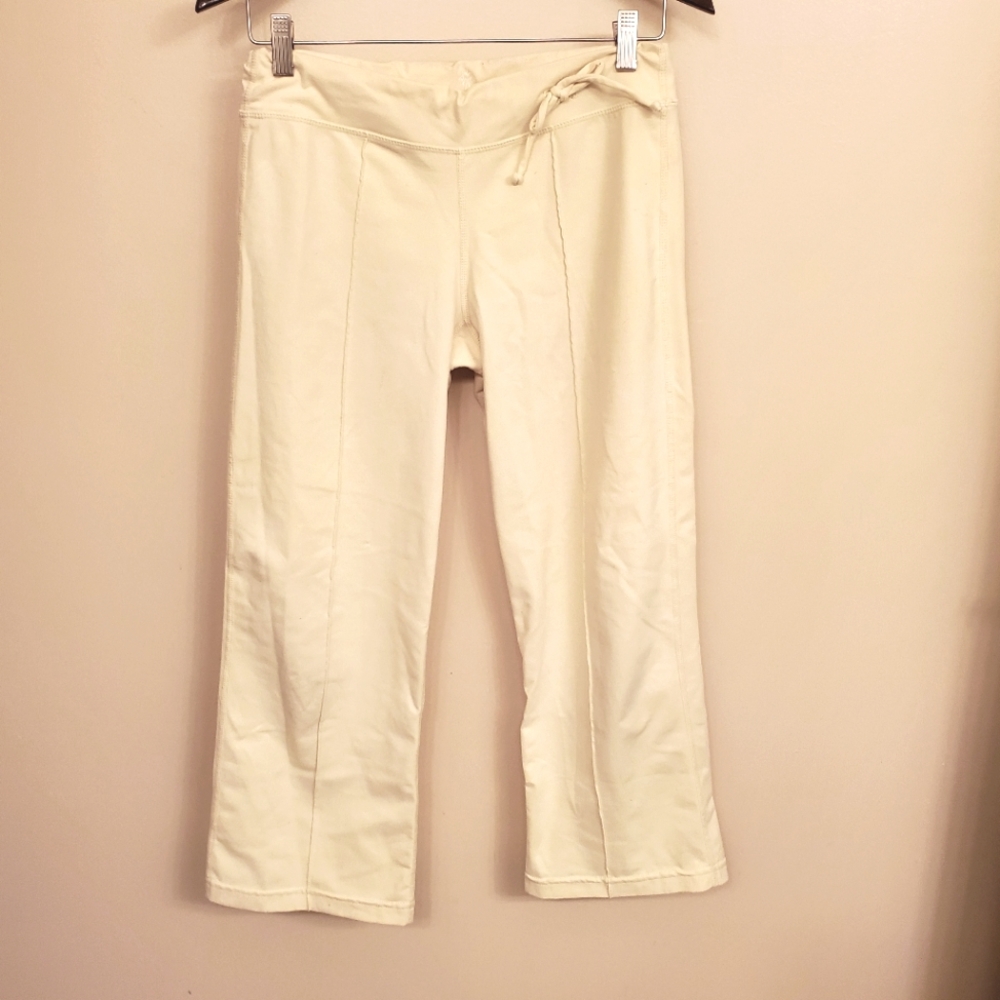 PRANA yellow yoga capris pant SIZE S